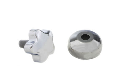 Chrome Fork Damper Knob with Cover - V-Twin Mfg.
