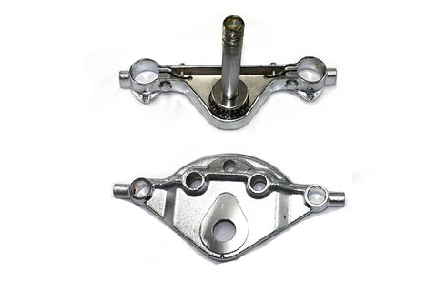 Replica Forged Steel Chrome Triple Tree Set - V-Twin Mfg.