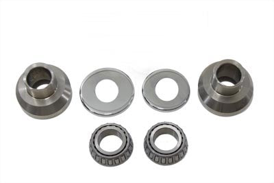 Stainless Steel Raked Fork Neck Cup Kit - V-Twin Mfg.