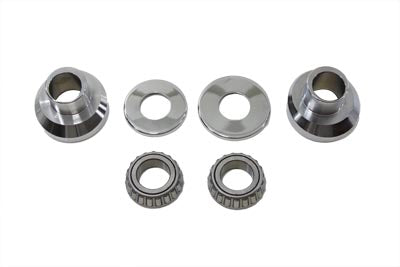 3° Raked Fork Neck Cup Kit Chrome - V-Twin Mfg.