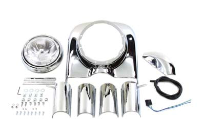 7 inch Headlamp Cowl Kit Chrome - V-Twin Mfg.