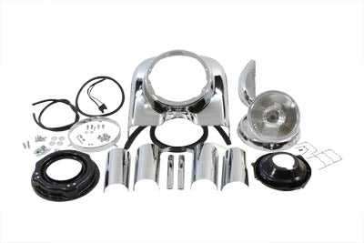 7 inch Headlamp Cowl Kit Chrome - V-Twin Mfg.