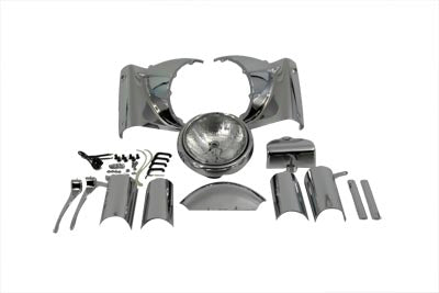 Headlamp Cowl Assembly Chrome - V-Twin Mfg.