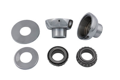 Chrome Smoothie Style Fork Neck Cup Kit - V-Twin Mfg.