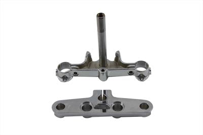 Chrome Triple Tree Set - V-Twin Mfg.