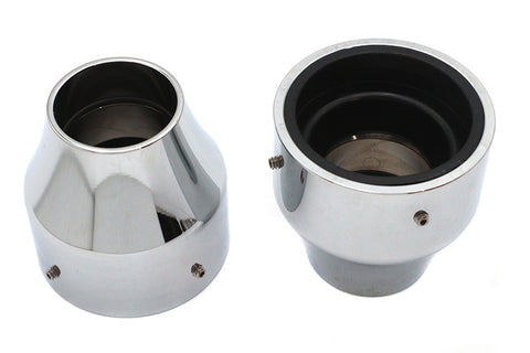 41mm Fork Boot Covers Chrome - V-Twin Mfg.