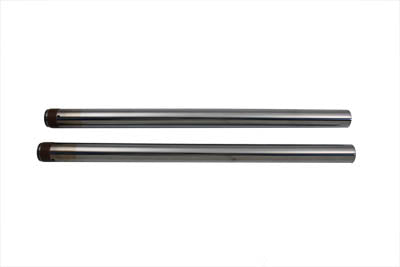 Hard Chrome 39mm Fork Tube Set 25 inch Total Length - V-Twin Mfg.