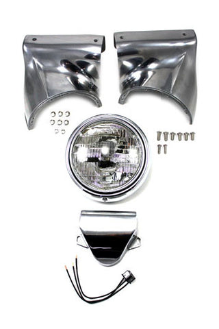 7 inch Headlamp Cowl Kit Polished - V-Twin Mfg.