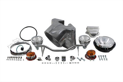 7 inch Headlamp Cowl Kit Polished - V-Twin Mfg.