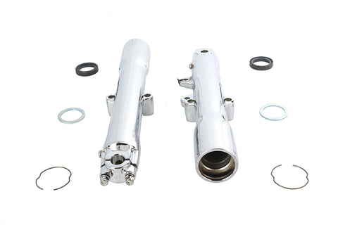 41mm Chrome Fork Slider Set - V-Twin Mfg.