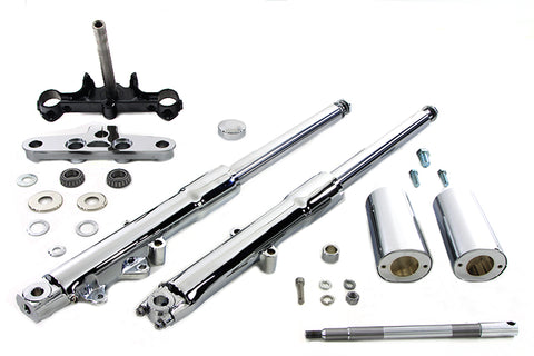 41mm Fork Assembly with Chrome Sliders - V-Twin Mfg.