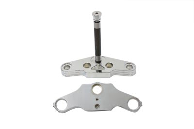 5° Inverted Triple Tree Set Ball Milled Billet - V-Twin Mfg.
