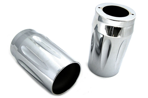 Chrome Fork Slider Cover Set - V-Twin Mfg.