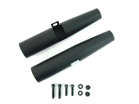 Black 39mm Fork Shrouds - V-Twin Mfg.