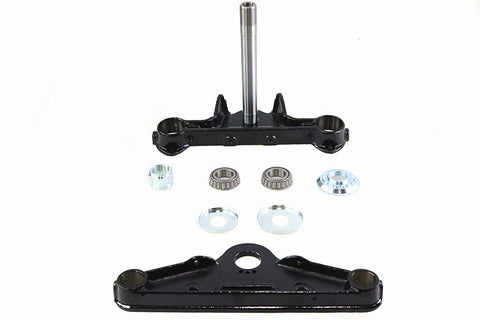 Replica Forged Steel Triple Tree Set Black - V-Twin Mfg.