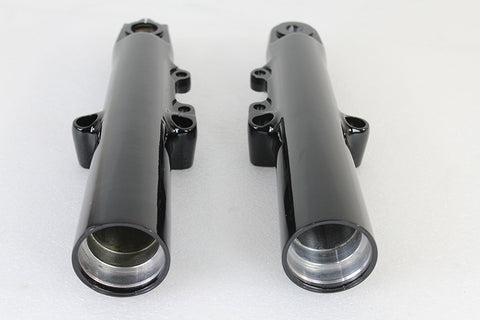 Black 49mm Lower Fork Slider Set - V-Twin Mfg.