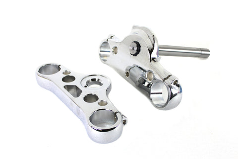 FXDWG 49mm Triple Tree Set Chrome - V-Twin Mfg.