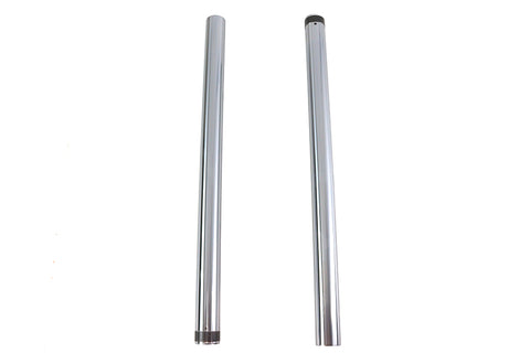 Hard Chrome 49mm Fork Tube Set +2 Over Stock - V-Twin Mfg.