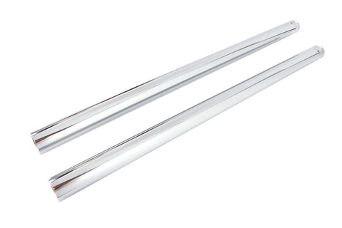 Hard Chrome 49mm Fork Tube Set +6 Over Stock - V-Twin Mfg.