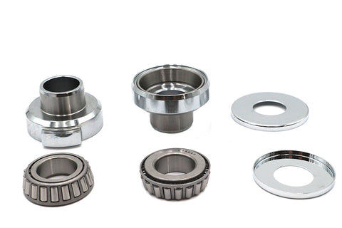 Chrome Fork Neck Cup Kit with Stops - V-Twin Mfg.