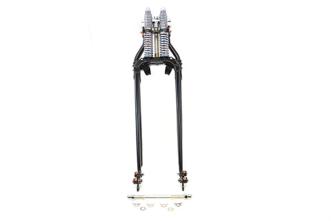 25-1/2 inch Spring Fork Kit Offset Black - V-Twin Mfg.