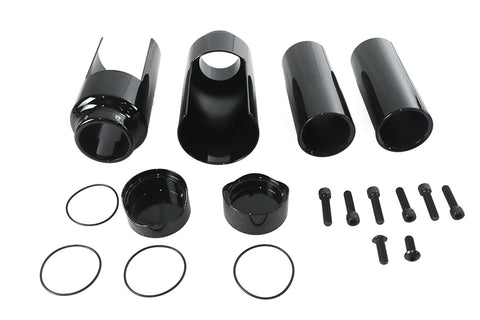 Softail Breakout Fork Cover Kit Black - V-Twin Mfg.