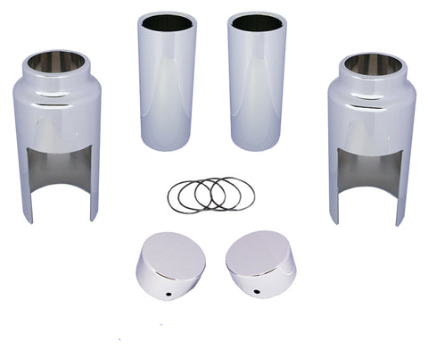 Softail Breakout Fork Cover Kit Chrome - V-Twin Mfg.