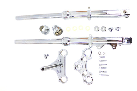 FXR Fork Assembly Chrome - V-Twin Mfg.
