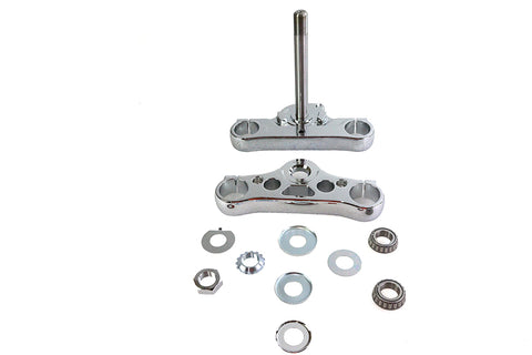 FXD 49mm Triple Tree Set Chrome - V-Twin Mfg.