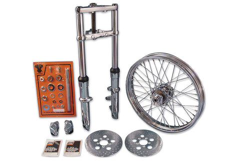 41mm Fork Assembly with Chrome Sliders 21 inch Wheel Dual - V-Twin Mfg.