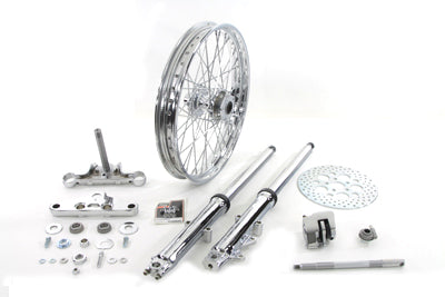 41mm Front Fork Wheel Assembly with Chrome Sliders - V-Twin Mfg.