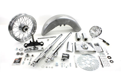 41mm Fork Assembly with Chrome Sliders 16 inch Wheel - V-Twin Mfg.