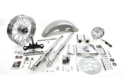 41mm Fork Assembly with Chrome Sliders 16 inch Wheel - V-Twin Mfg.