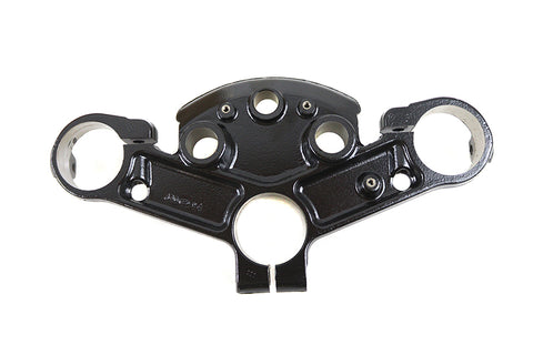 OE 49mm FLT Upper Triple Tree Black - V-Twin Mfg.