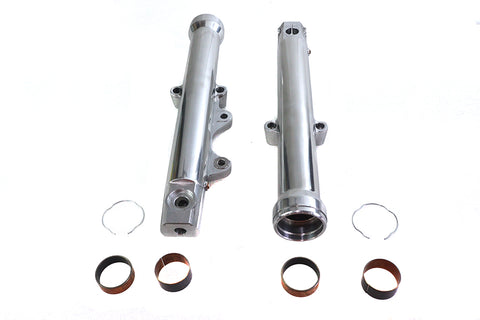 39mm Fork Sliders Polished Single Disc - V-Twin Mfg.