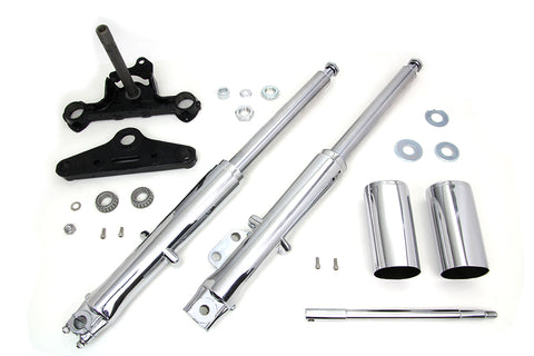 41mm Fork Assembly with Chrome Sliders - V-Twin Mfg.