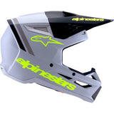 ALPINESTARS SM3 Helmet - Radium - Matte Gray/Black/Yellow Fluo - Large 8300826-9510-L