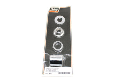 Rear Axle Spacer Kit Groove Style Chrome - V-Twin Mfg.