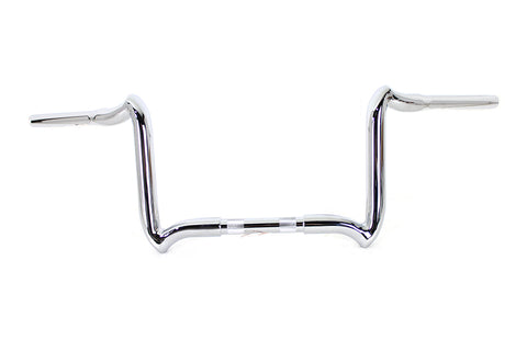 10 inch Road Glide Handlebar without Indents Chrome - V-Twin Mfg.