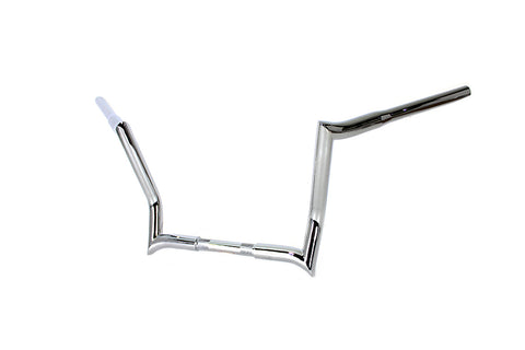 12 inch Z-Bar Handlebar without Indents Chrome - V-Twin Mfg.