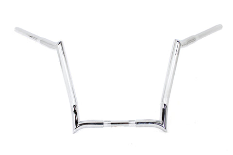 14 inch Z-Bar Handlebar without Indents Chrome - V-Twin Mfg.
