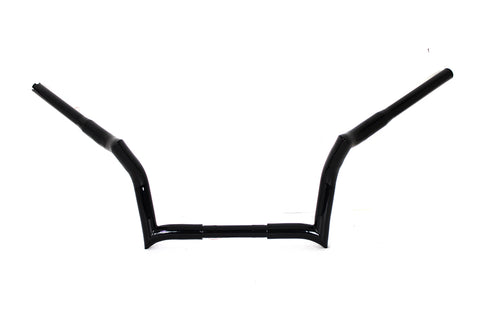 10 inch Z-Bar Handlebar without Indents Black - V-Twin Mfg.