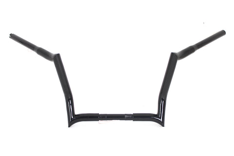 12 inch Z-Bar Handlebar without Indents Black - V-Twin Mfg.