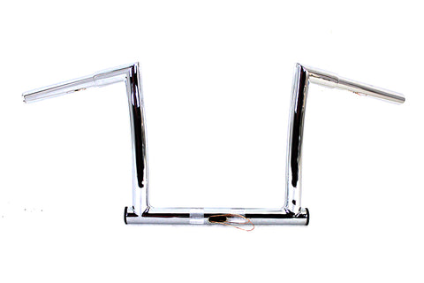 12 inch ChiZeled Z-Bar Handlebar Chrome - V-Twin Mfg.