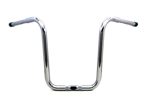 14 inch Fat Ape Handlebar with Indents Chrome - V-Twin Mfg.
