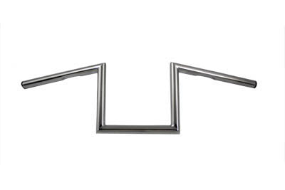 8 inch Z Handlebar with Indents Chrome - V-Twin Mfg.