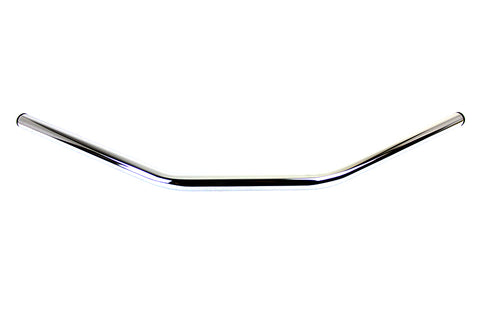 Flat 1 inch Drag Handlebar with Indents Chrome - V-Twin Mfg.