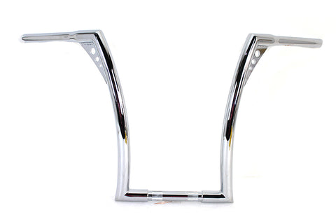 17 inch Chrome Z-Bar Handlebar with Indents - V-Twin Mfg.