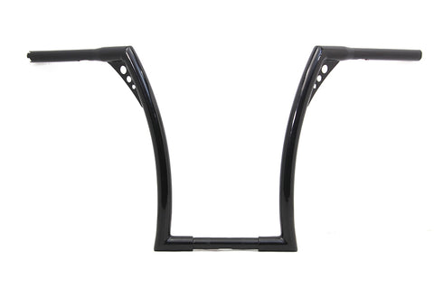 17 inch Black Z-Bar Handlebar with Indents - V-Twin Mfg.