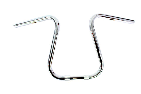 Chrome 1 inch Loopy Handlebar with Indents - V-Twin Mfg.